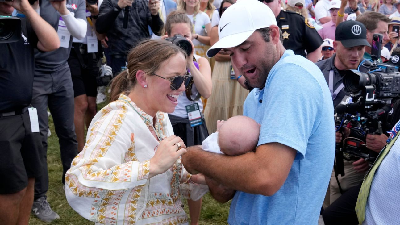 Scheffler, with newborn on hand, takes Memorial