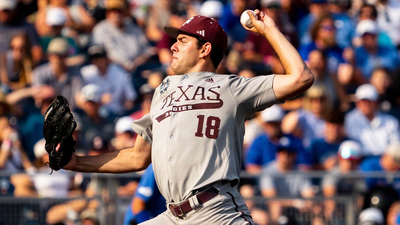 Texas A&M takes control of MCWS bracket with win vs. Kentucky Features