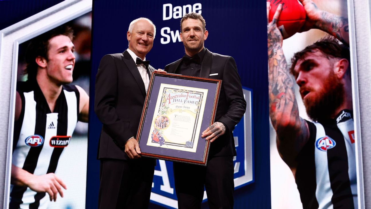 AFL Collingwood cult hero Dane Swan joins Hall of Fame ESPN
