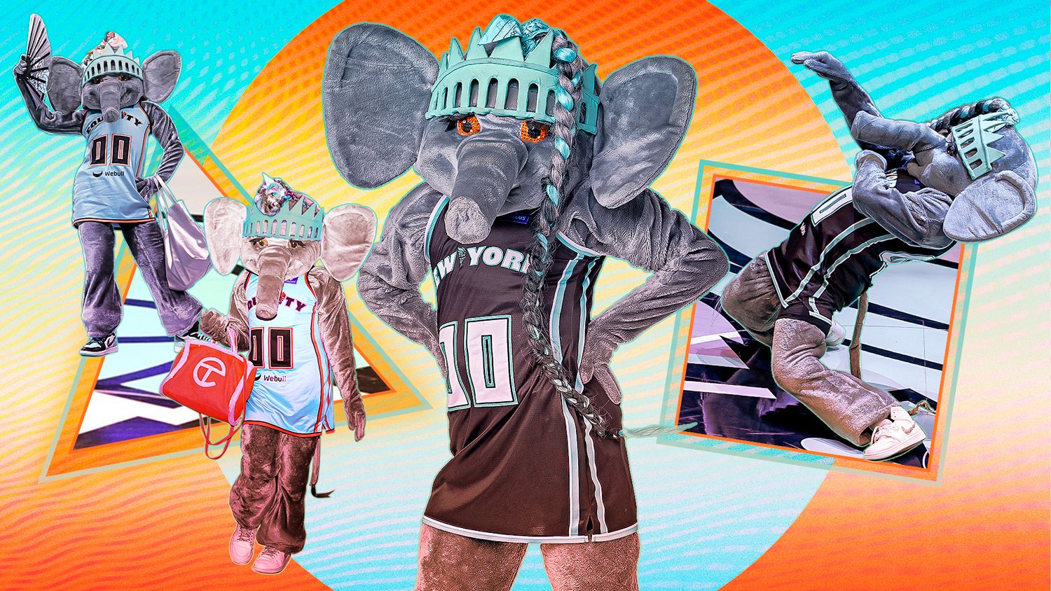 Ellie the Elephant steals the show at New York Liberty games - ESPN