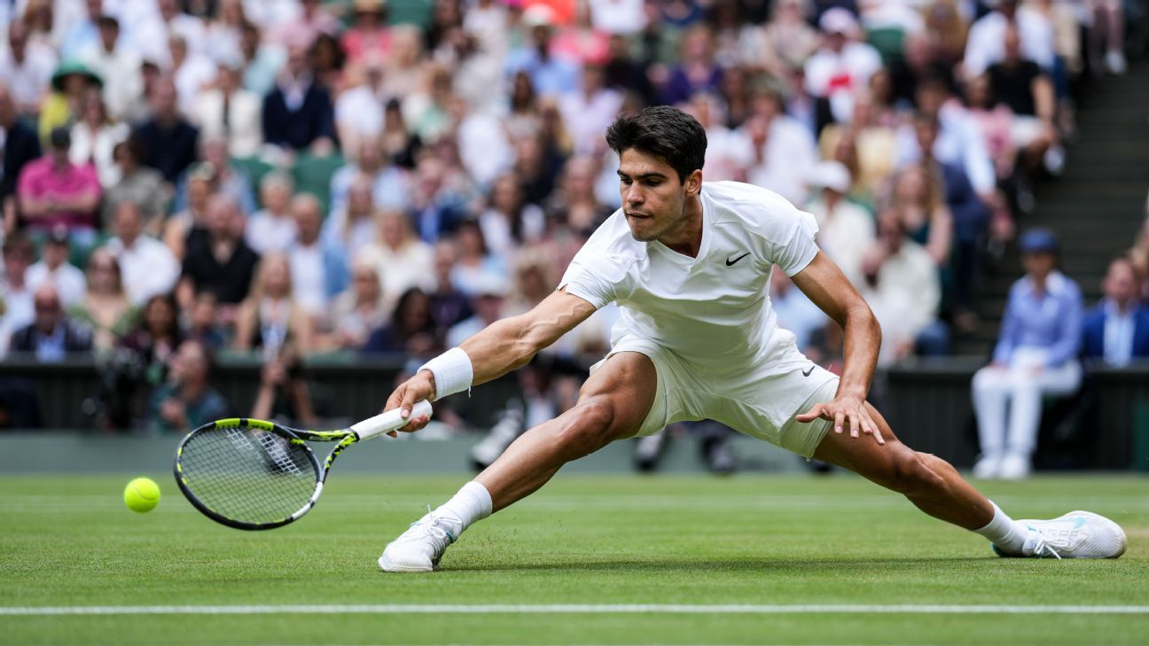 El camino de Carlos Alcaraz hacia la gran final de Wimbledon 2024 ESPN