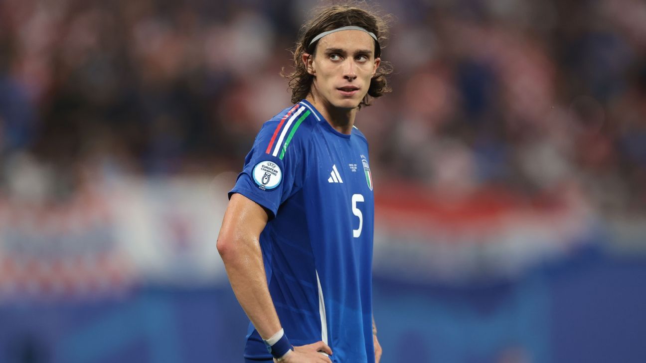 Arsenal defender Riccardo Calafiori injured on Italy duty