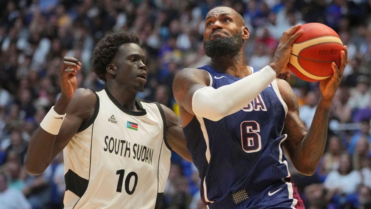 LeBron, Team USA hold off South Sudan in a pre-Olympic thriller