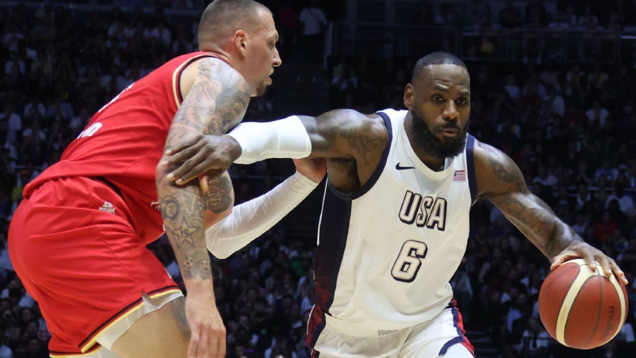 LeBron James prowadzi reprezentację USA do zwycięstwa nad Niemcami w Londynie