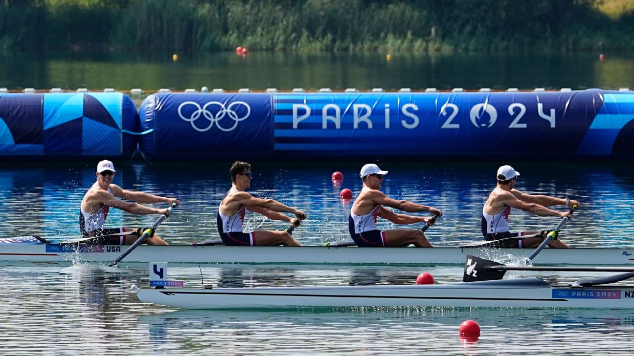 United States wins men's four among Olympic rowing golds ESPN