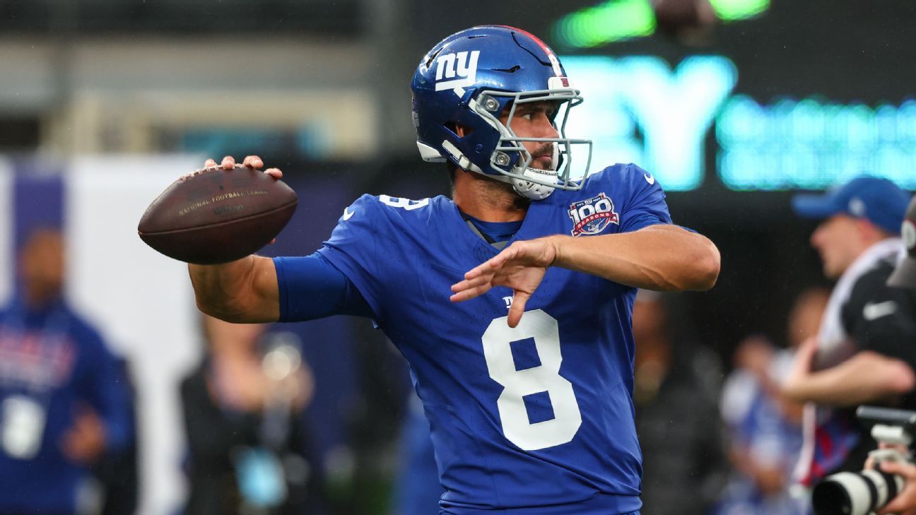 Giants QB Daniel Jones returns to play against the Texans