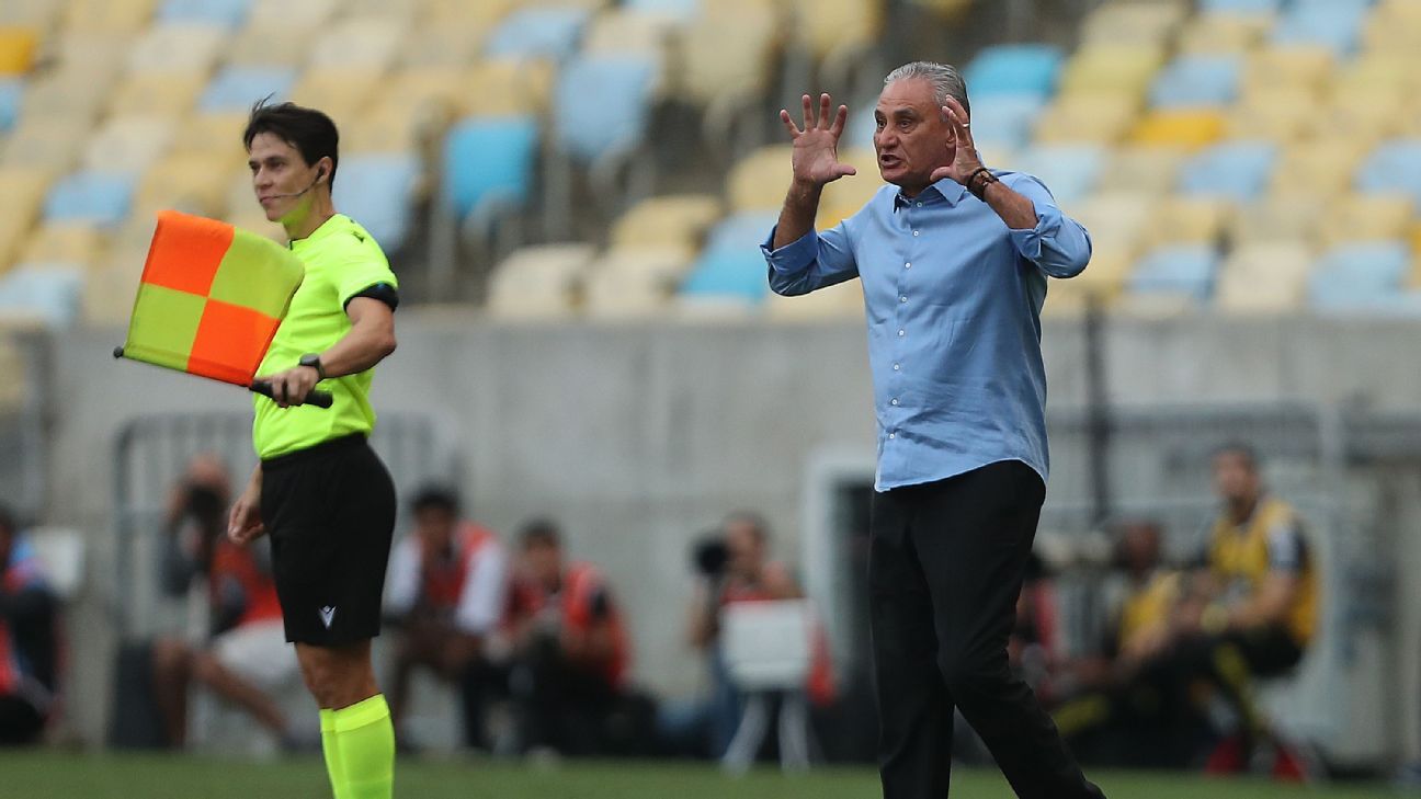 Tite rebate reclamação de Abel sobre bandeirinha em jogo entre Flamengo e Palmeiras