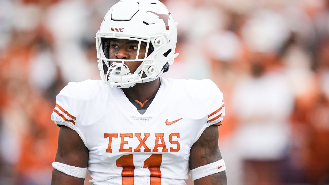 Simmons, nation's sack leader, out for Texas' clash with Ole Miss