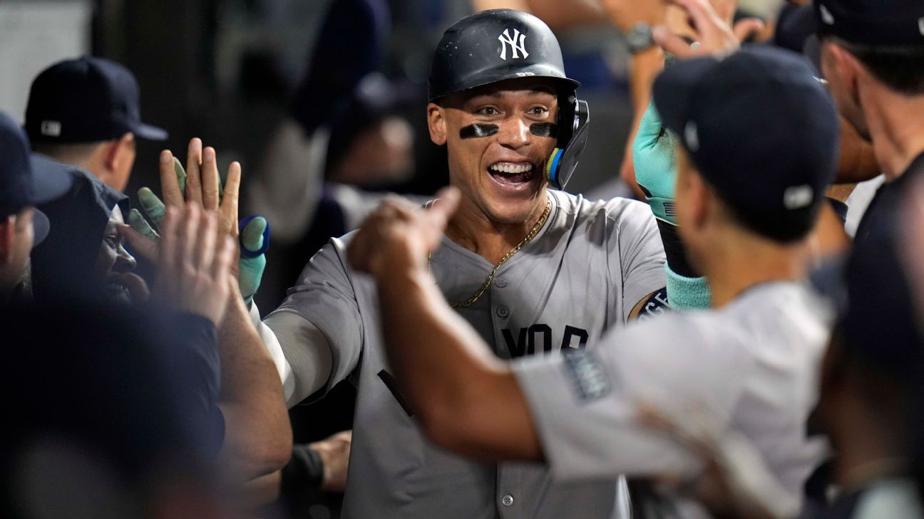 Aaron Judge adalah pemain Yankees tercepat yang mencapai 300 home run dalam 955 pertandingan