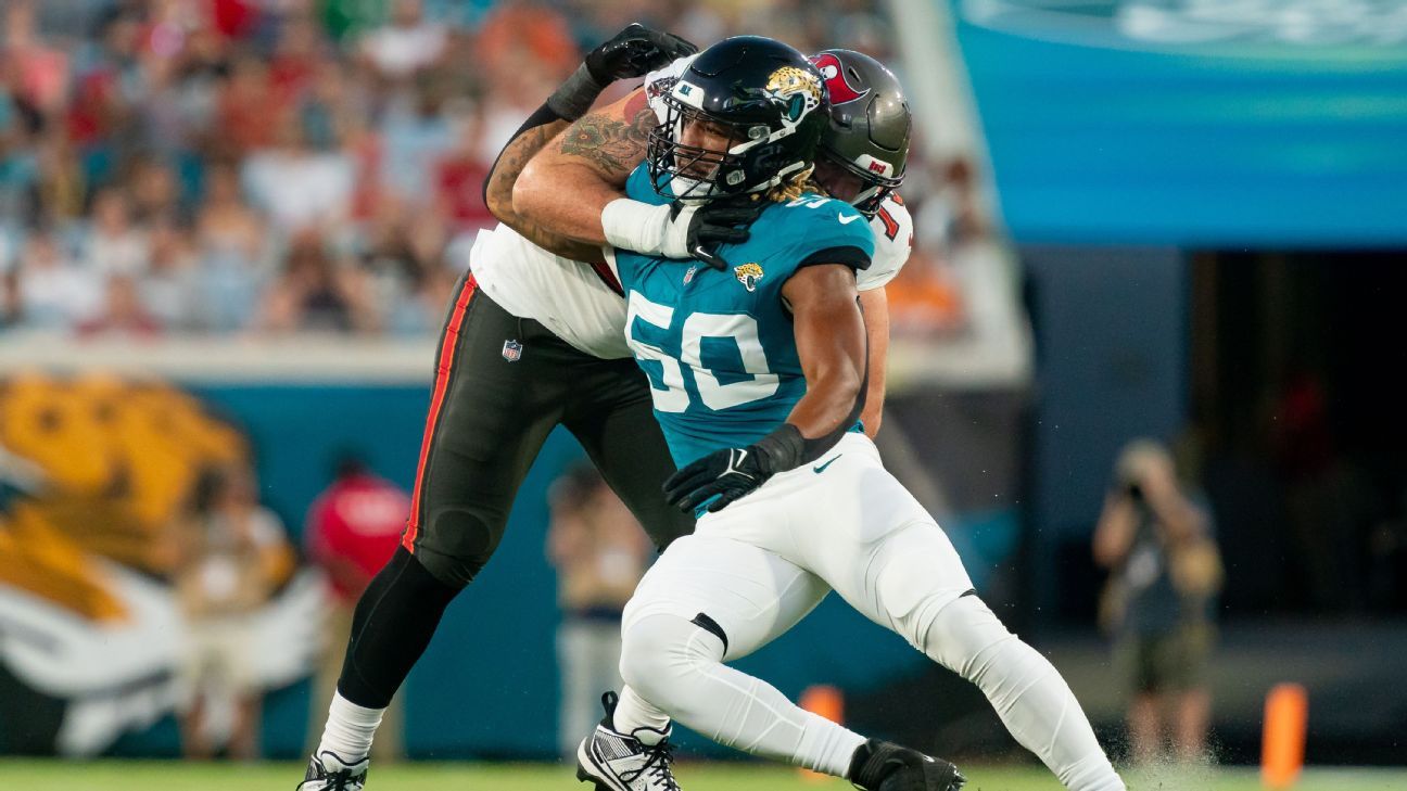 Seahawks acquire linebacker Trevis Gipson in trade with Jaguars - ESPN