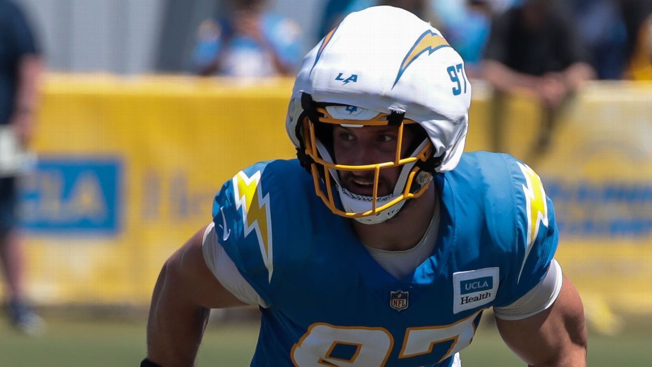 Bosa, Slater out for Chargers; Herbert, Alt questionable vs. Chiefs ESPN