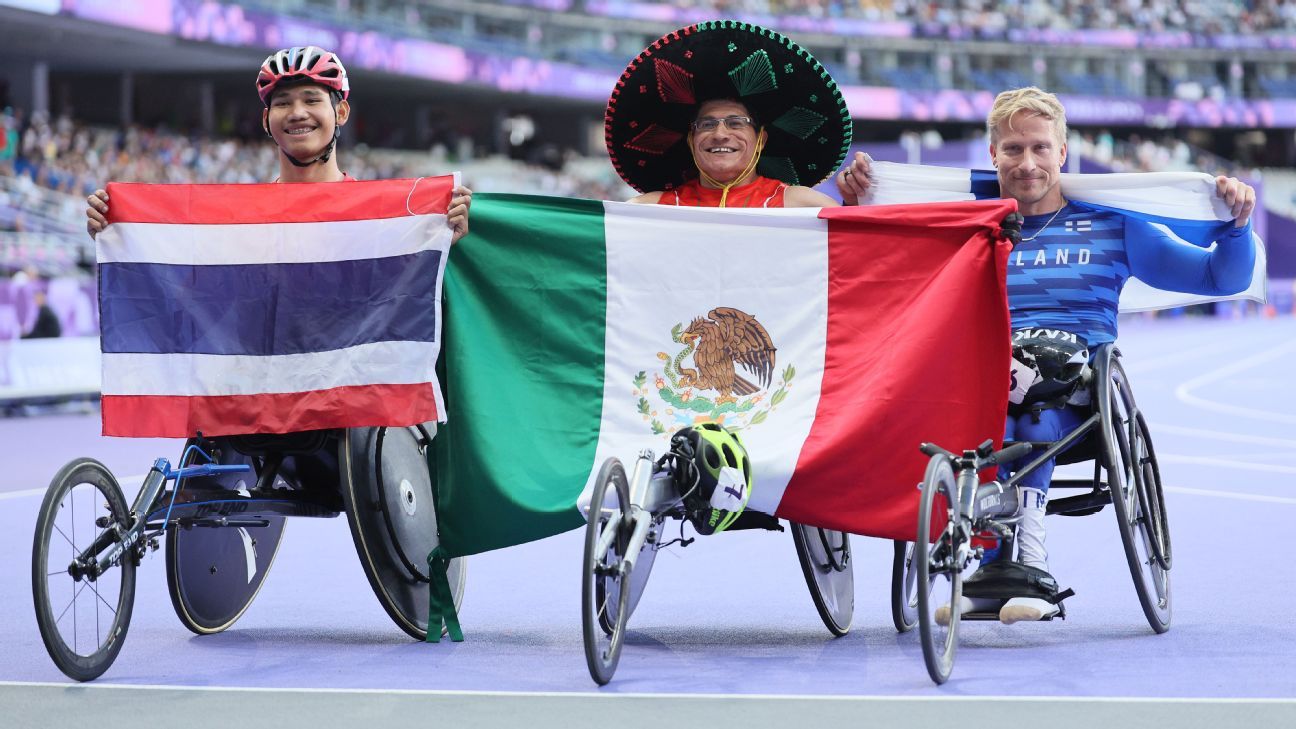 México suma su tercera medalla de oro en Paralímpicos Paris 2024 ESPN