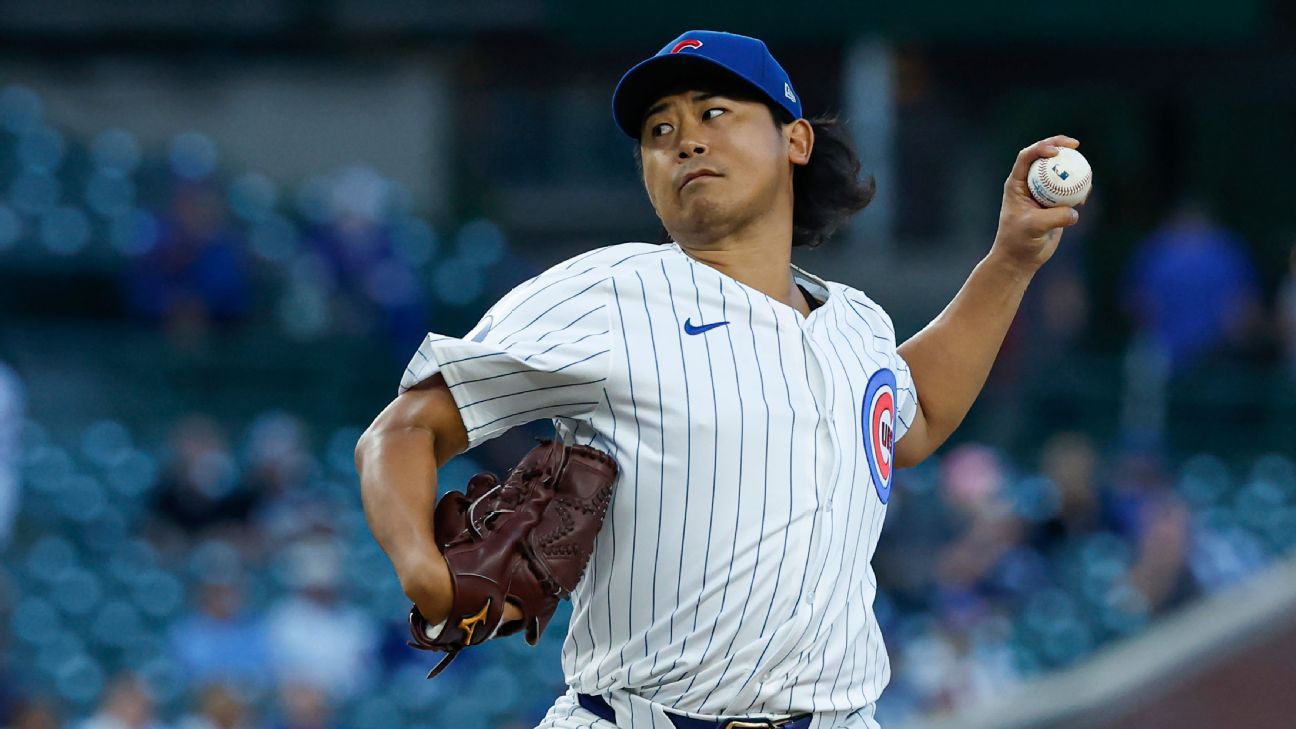 Cubs' Imanaga, 2 relievers combine for no-hitter