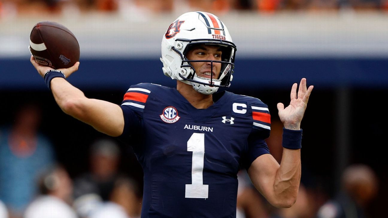 Sources – Auburn’s Payton Thorne will be QB1 against Oklahoma