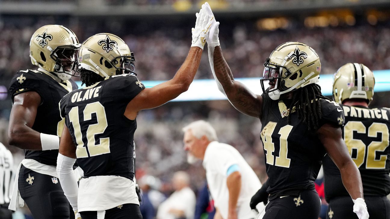 Alvin Kamara scores 4 TDs as Saints offense explodes again