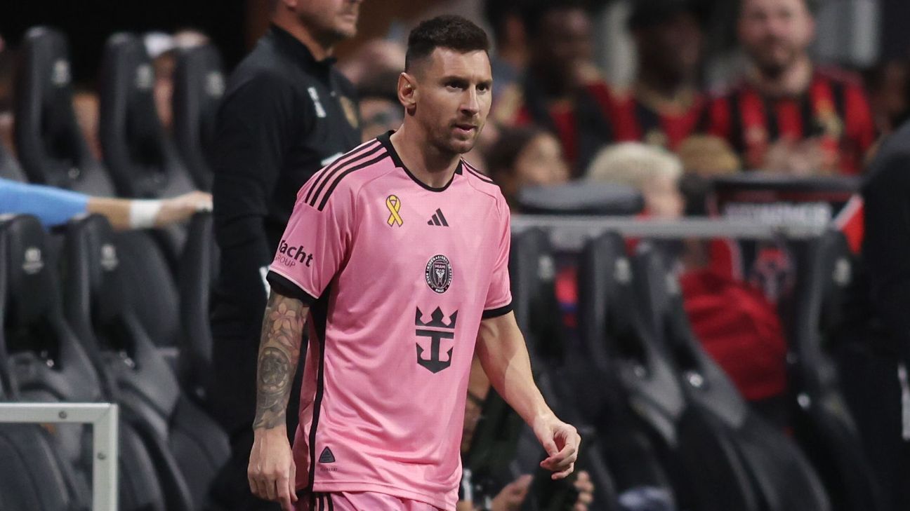 Lionel Messi sort du banc lors du match nul de l’Inter Miami contre Atlanta