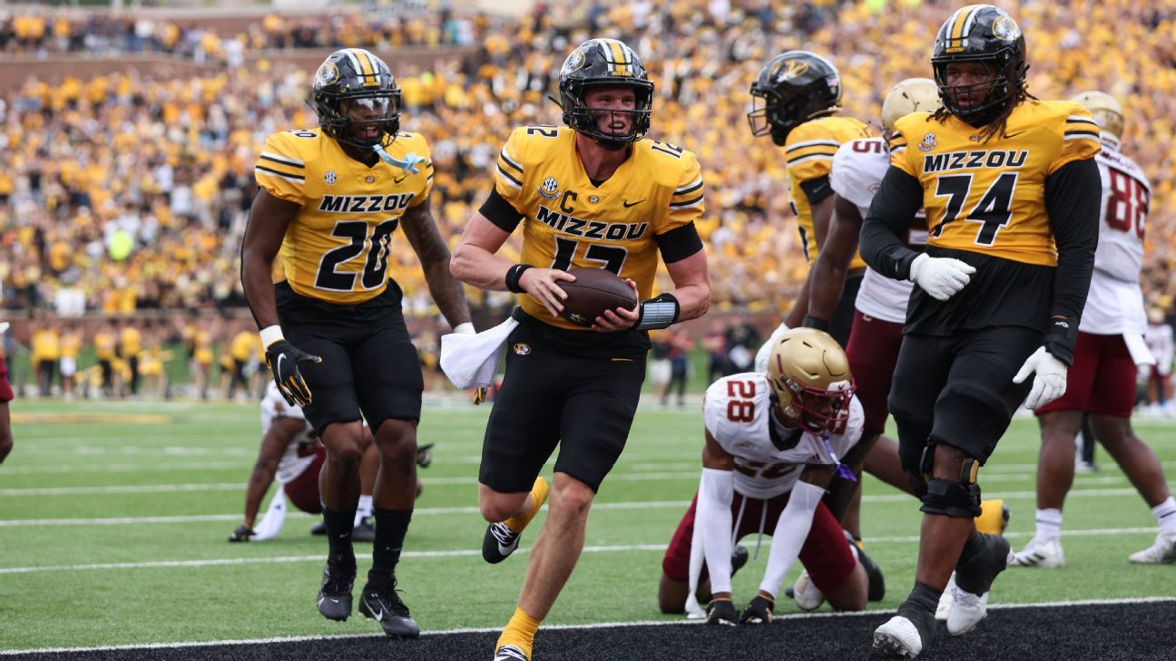 College football 2024 Week 6 schedule Missouri at Texas A&M ESPN