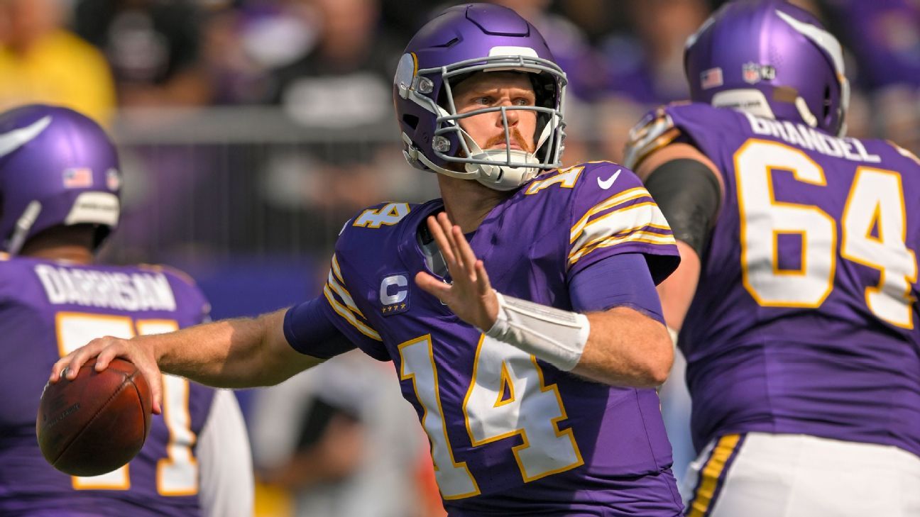 Sam Darnold and the Vikings beat the Texans on their way to a 3-0 start