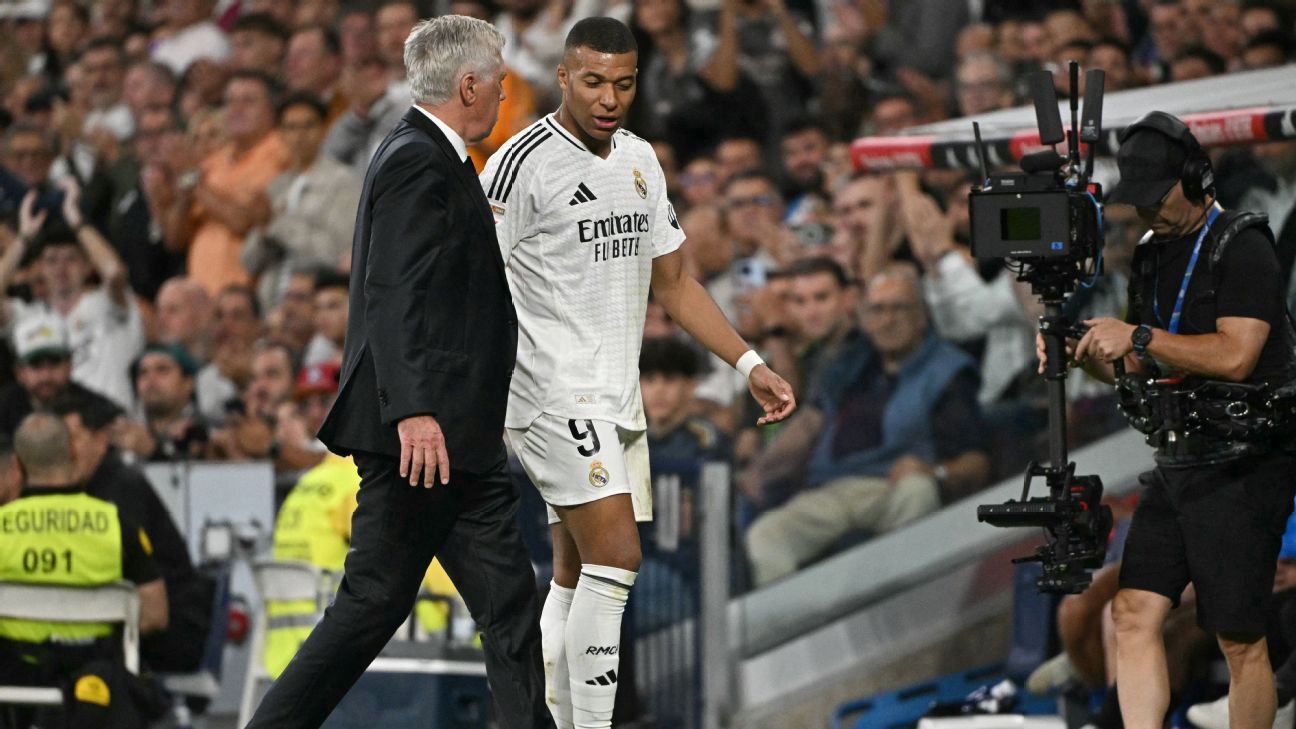 Ancelotti: Madrid to cope without Mbappé in derby