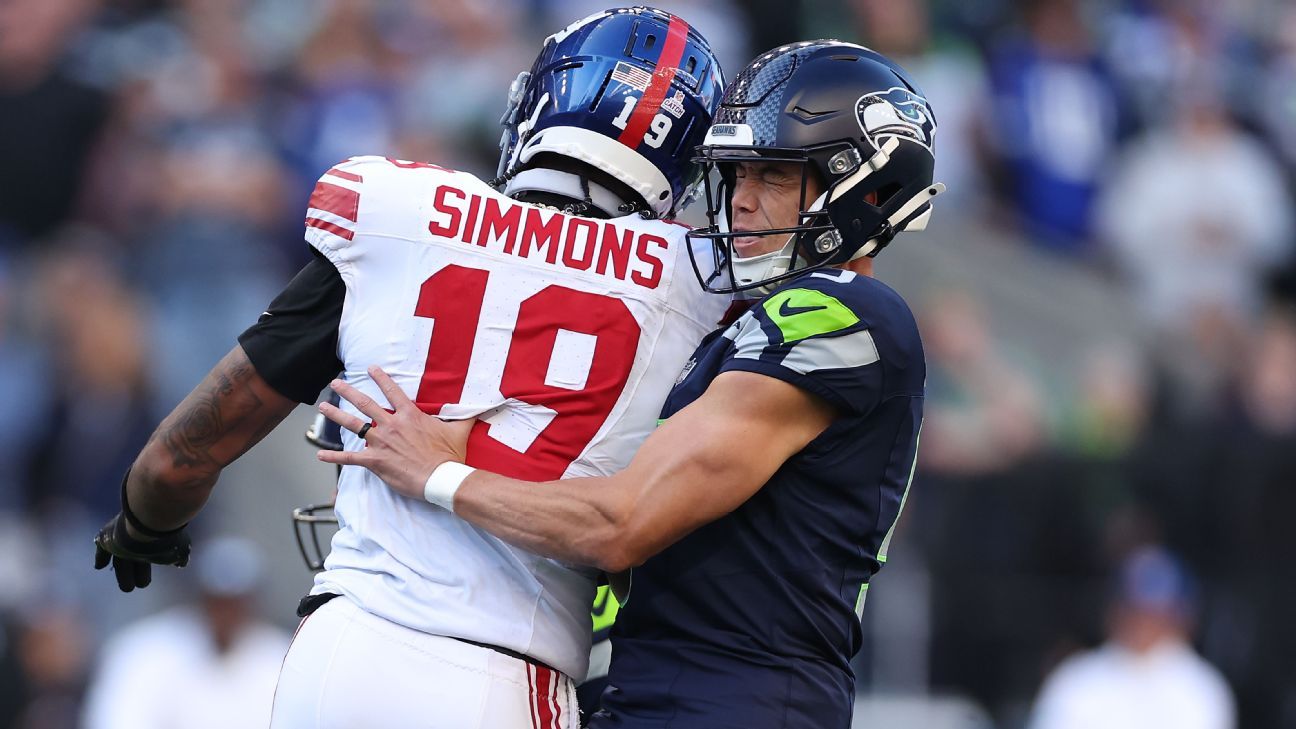 Isaiah Simmons’ blocked FG leads to a score as the Giants defeat the Seahawks