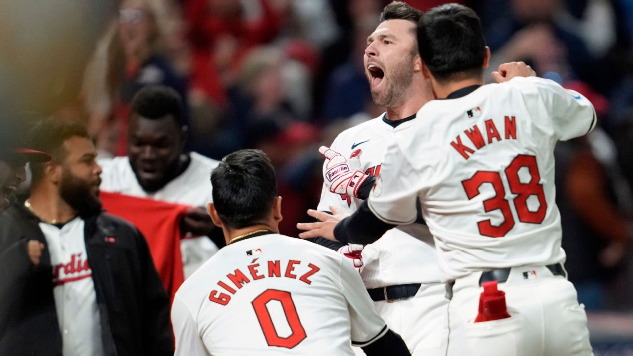 The Guardians lead the Yankees in walk-off HR in Game 3 of the ALCS