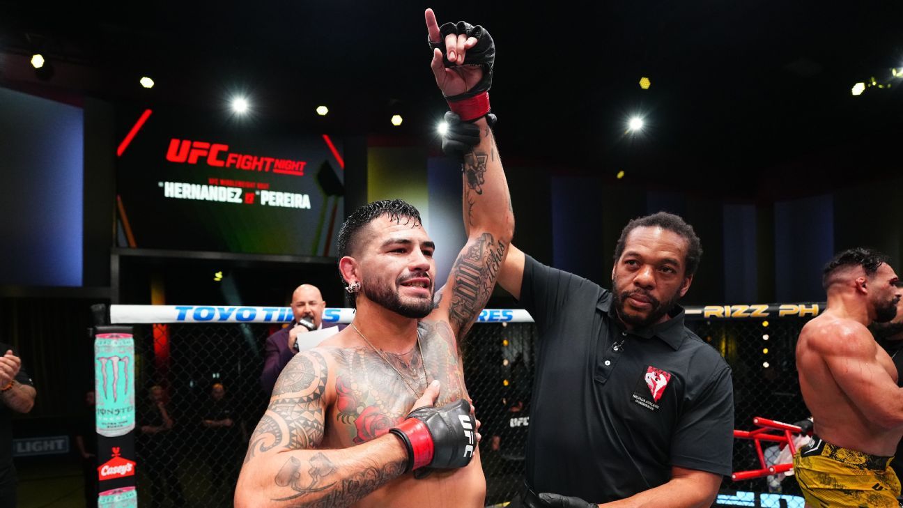 Anthony Hernandez stops Michel Pereira at UFC Fight Night ESPN