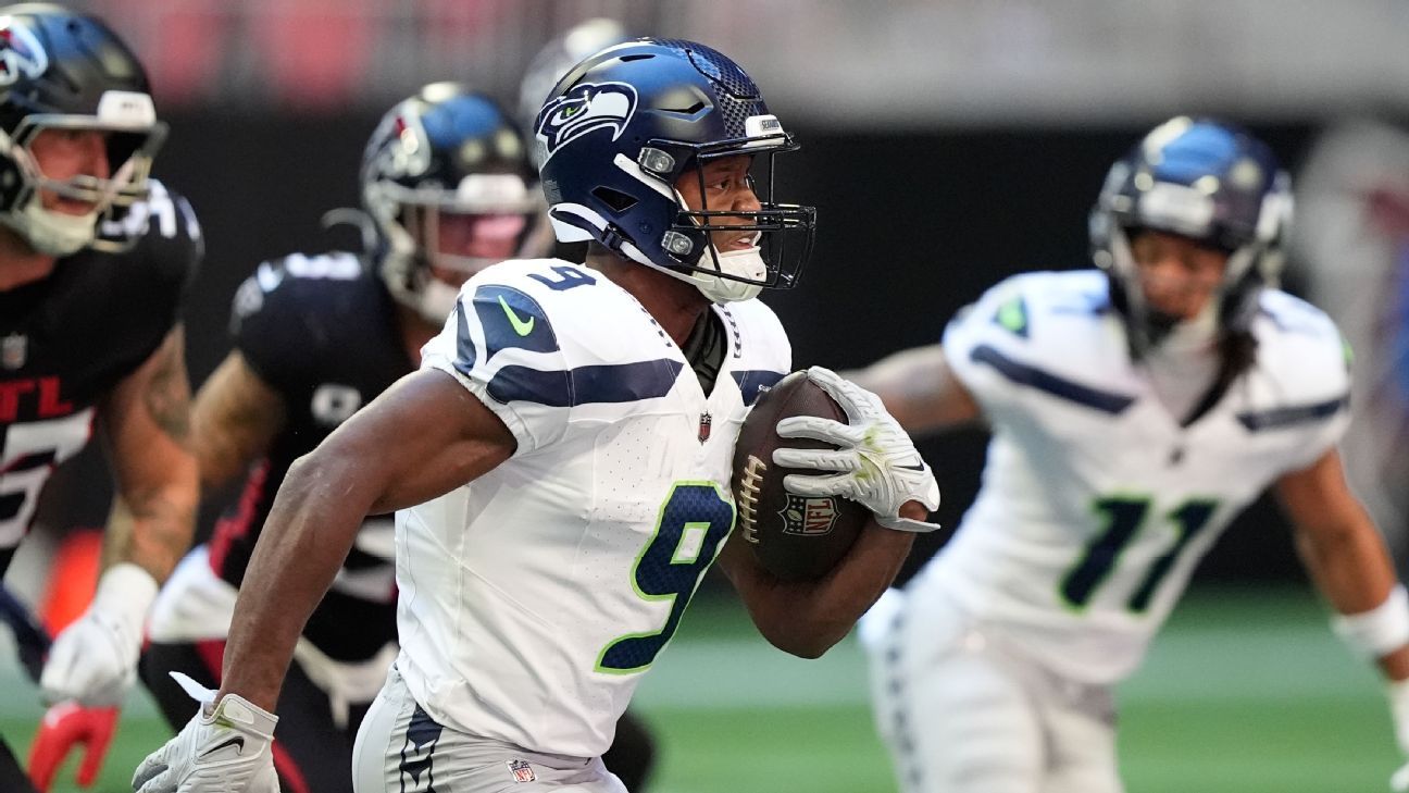 Seahawks top RB Walker (calf) out vs. Cardinals