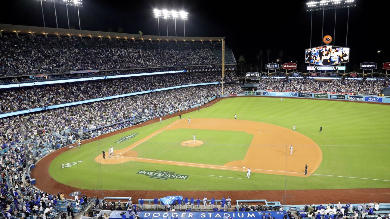 Dodgers place netting after falling concrete hits fan
