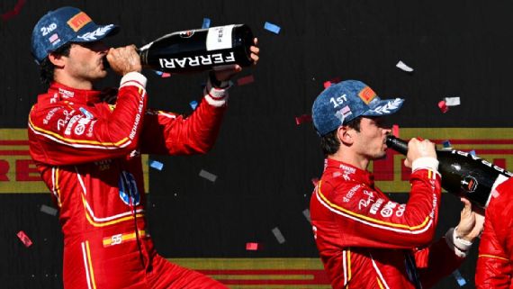 Charles Leclerc winning U.S. Grand Prix