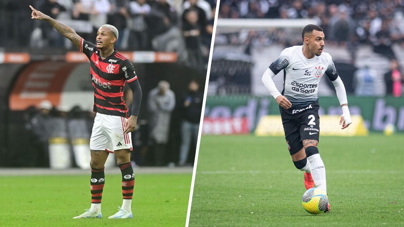 Resposta de Matheuzinho sobre clima hostil entre Corinthians e Flamengo.