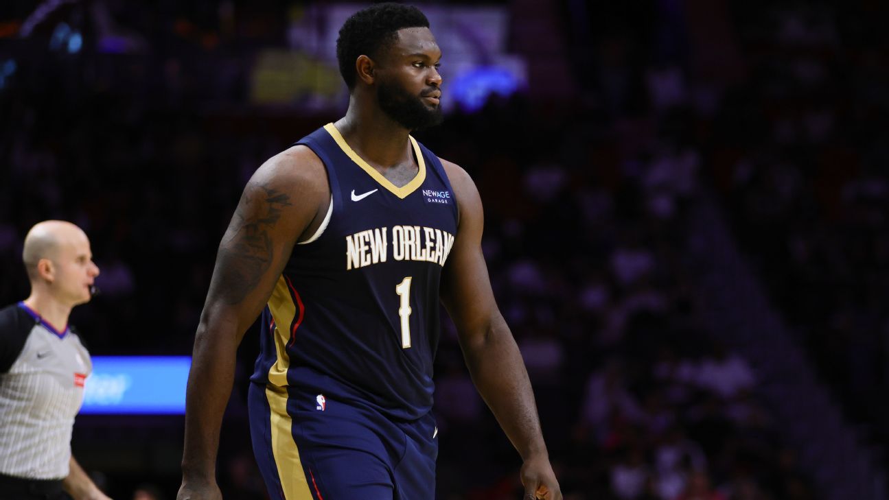 Zion scratched from Pelicans' opener with illness