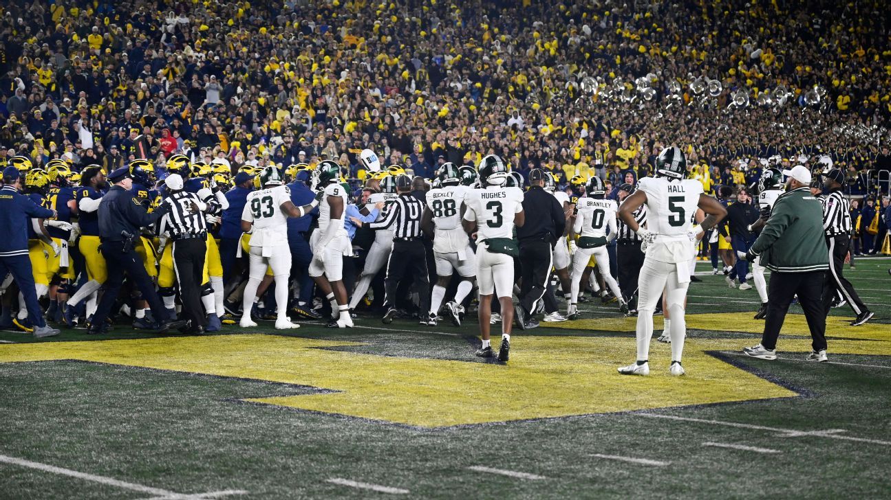 Big Ten investigating Spartans-Wolverines fight