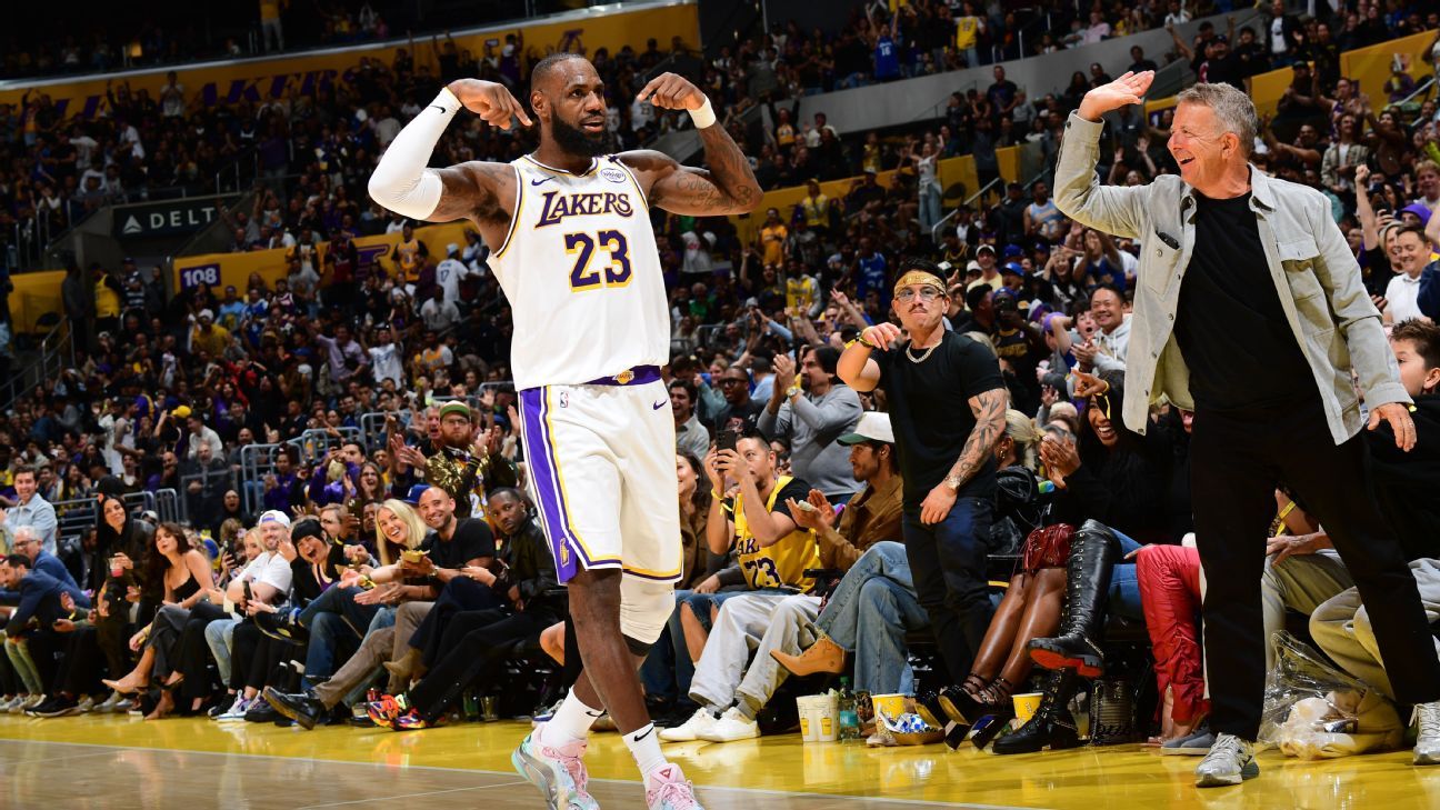 LeBron desfila seu reinado, Lakers batem Kings e ampliam início ...