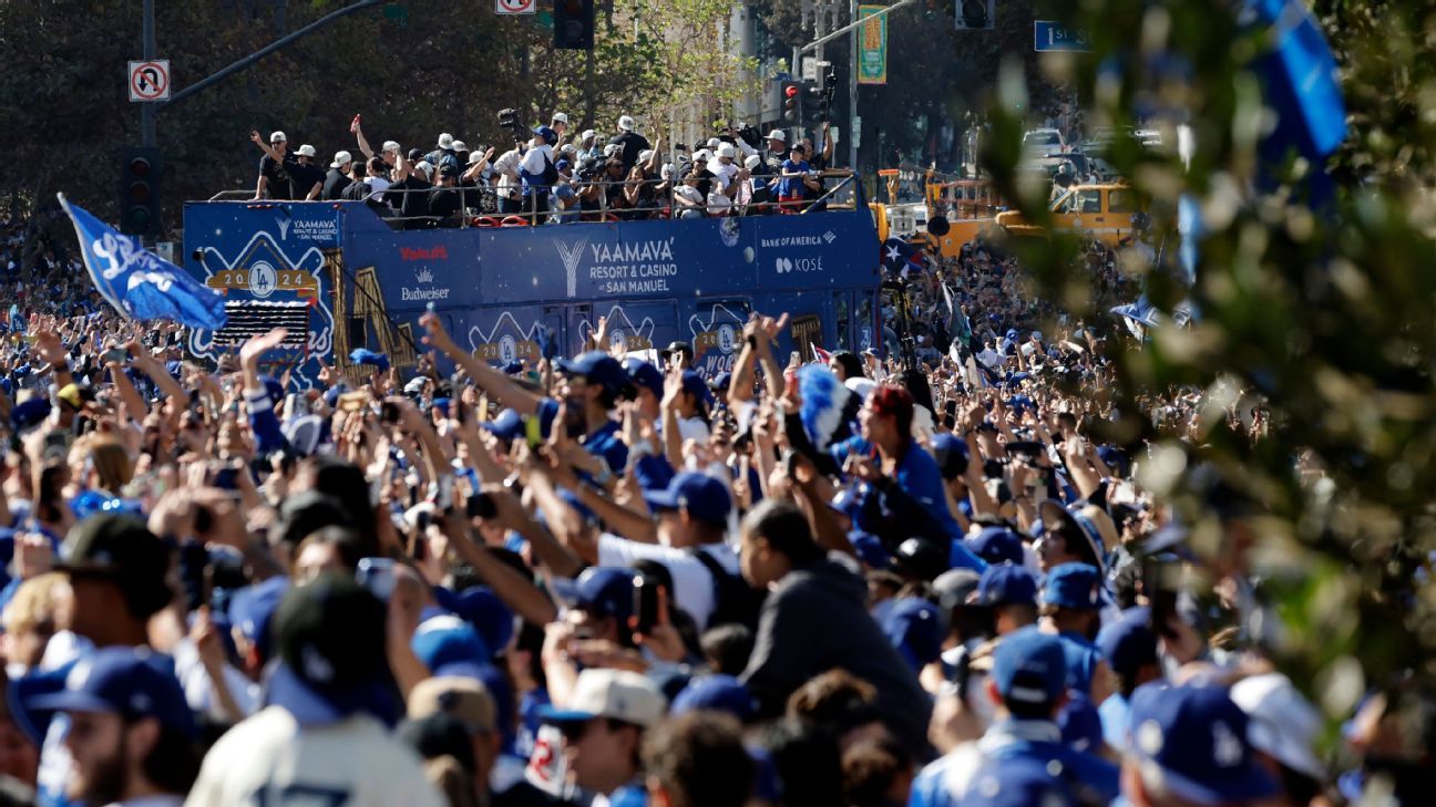 Best moments from Dodgers World Series parade