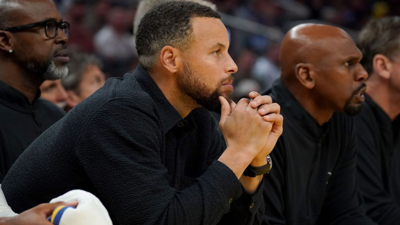 Warriors upgrade Curry to questionable ahead of Wizards game - ESPN