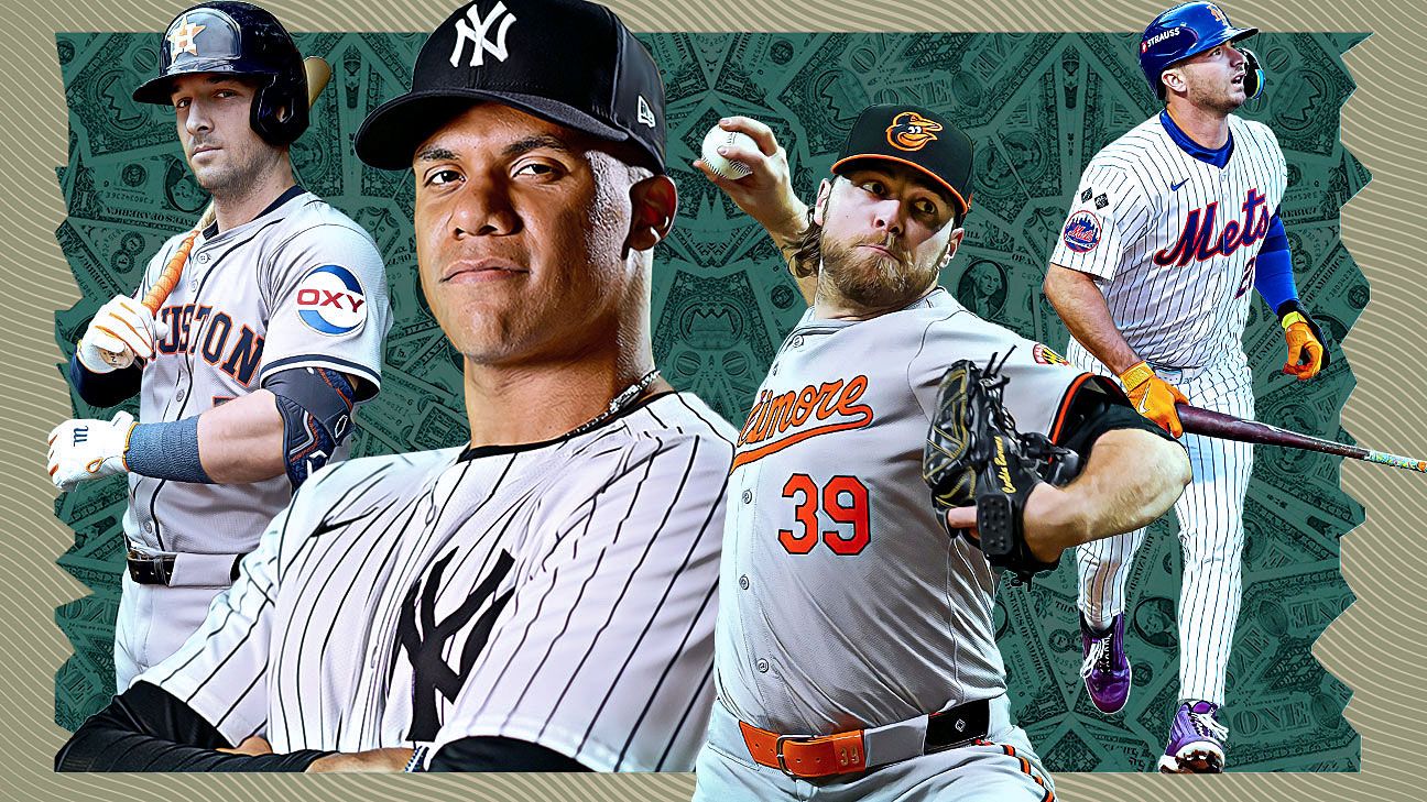 Rankings, contract projections for top 50 MLB free agents ESPN