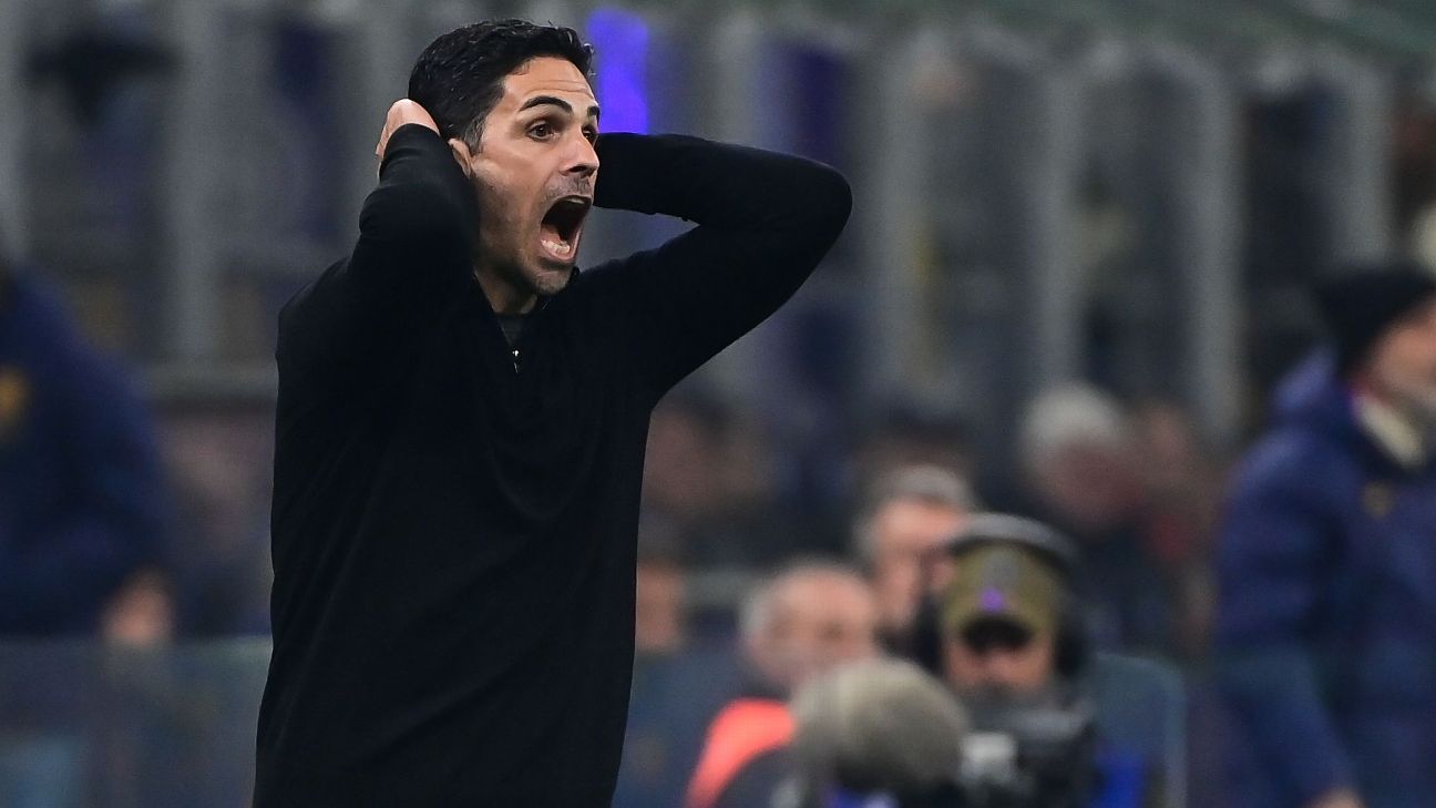 Arteta slams penalty calls in Arsenal loss to Inter