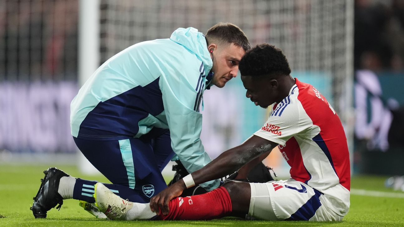 Saka, Palmer among 8 players to pull out of England squad - ESPN