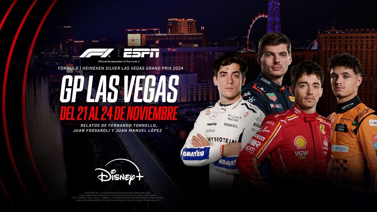 How to watch F1 with the Las Vegas GP on Disney +