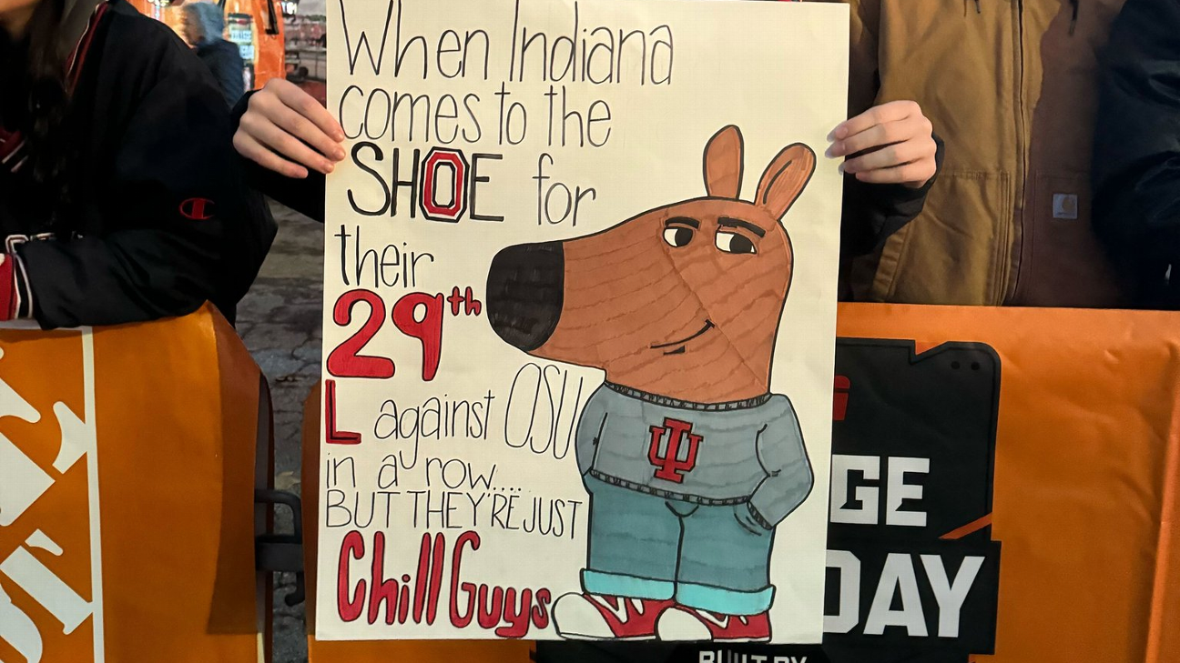 Best signs from 'College GameDay' at IndianaOhio State ESPN