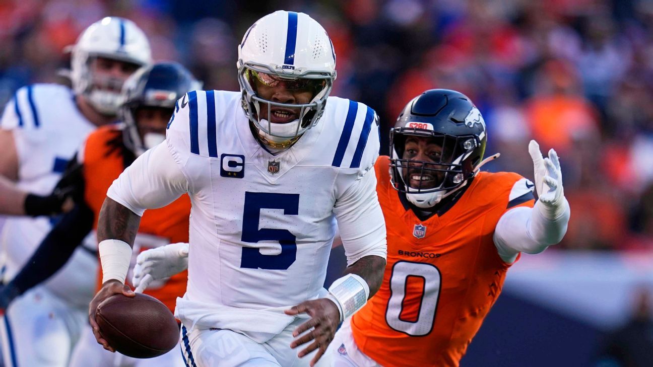 Colts rule out Richardson; Flacco up for must-win