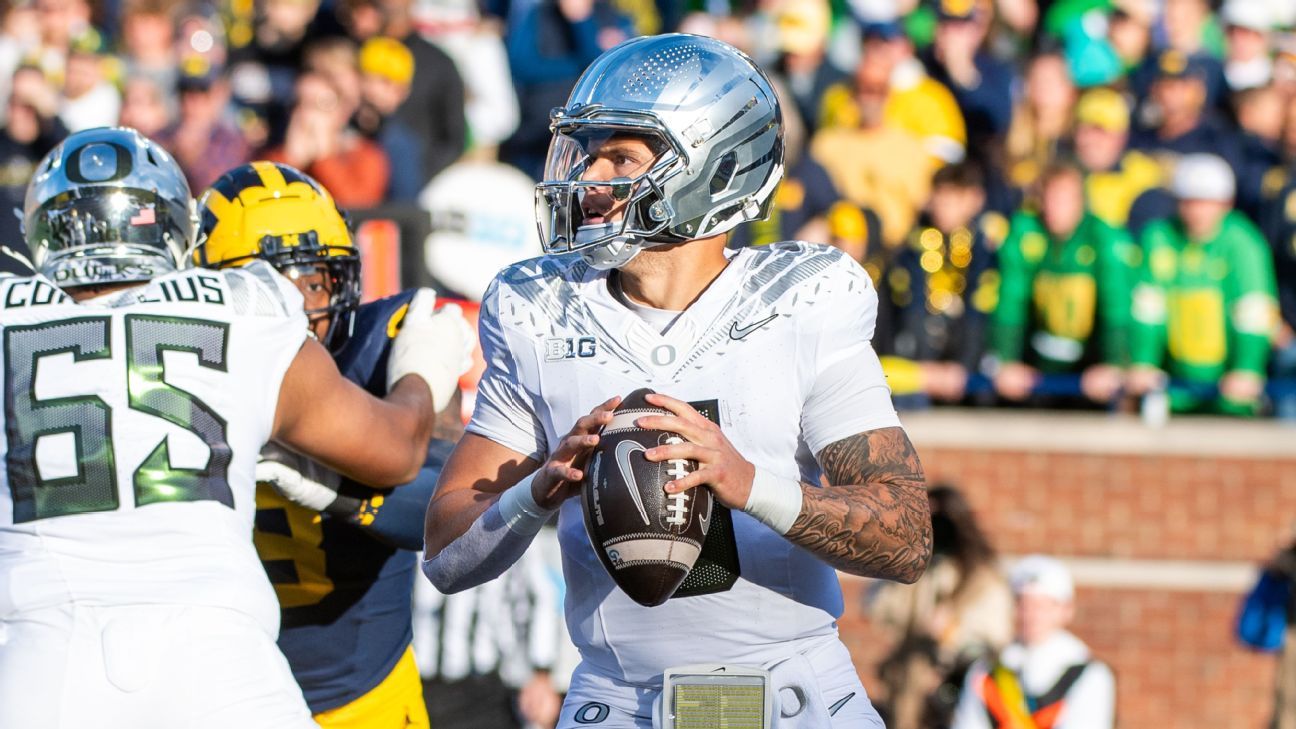 Oregon QB Gabriel, 24, hits back at age critics