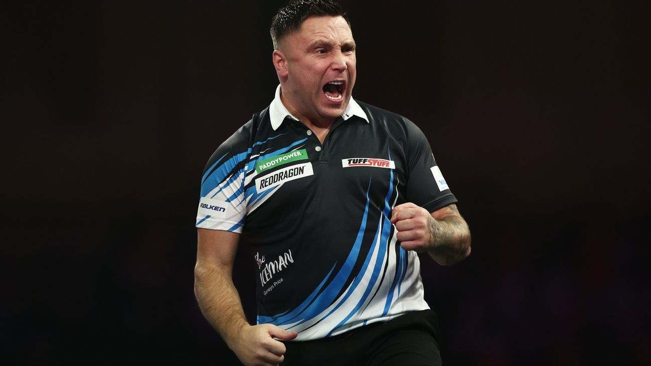 World Darts Championship Gerwyn Price beats Jonny Clayton in allWelsh