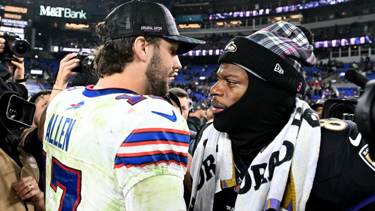 Allen e Lamar em disputa pelo MVP, vaga na final e mais: por que Bills e Ravens é 'o jogo dos playoffs' até aqui