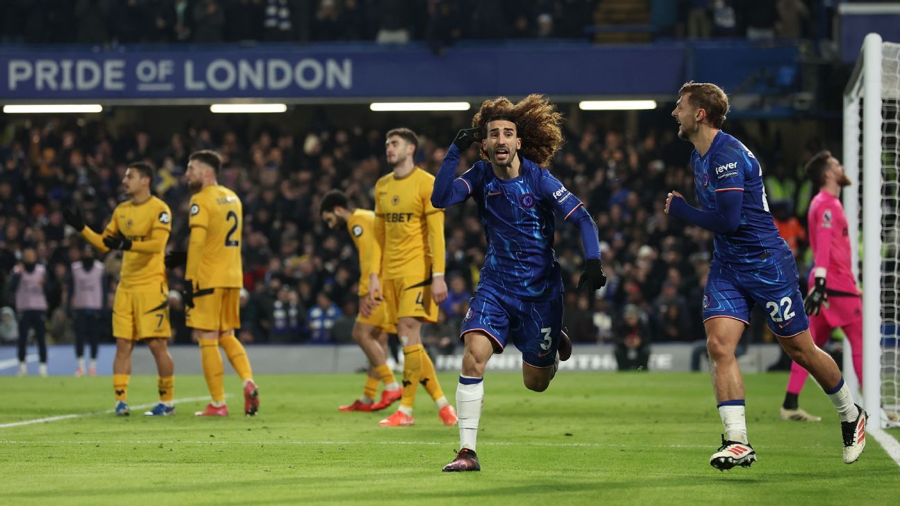 Chelsea vence Wolverhampton, de Vitor Pereira, encerra jejum na Premier League e tira City do G-4