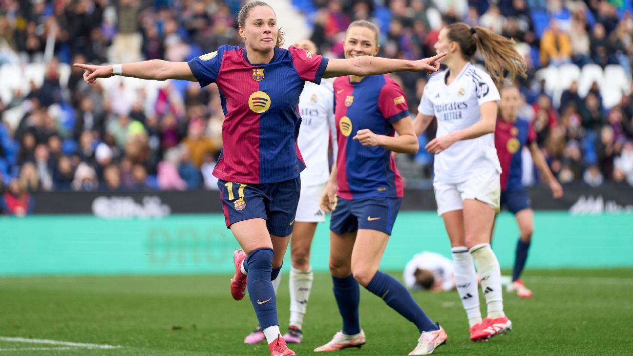 Barcelona Women Rout Real Madrid 5-0 to Win Super Cup