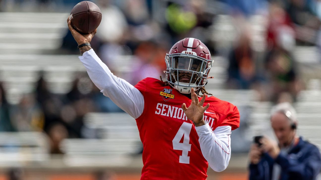 Senior Bowl practices for 2025 NFL draft Best QBs, prospects ESPN