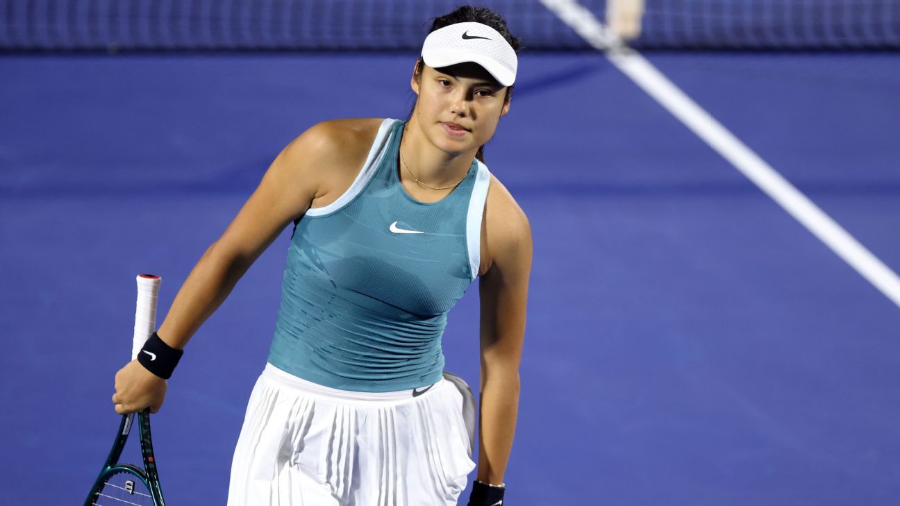 Dubai Tennis Championships: Emma Raducanu suffers second-round exit