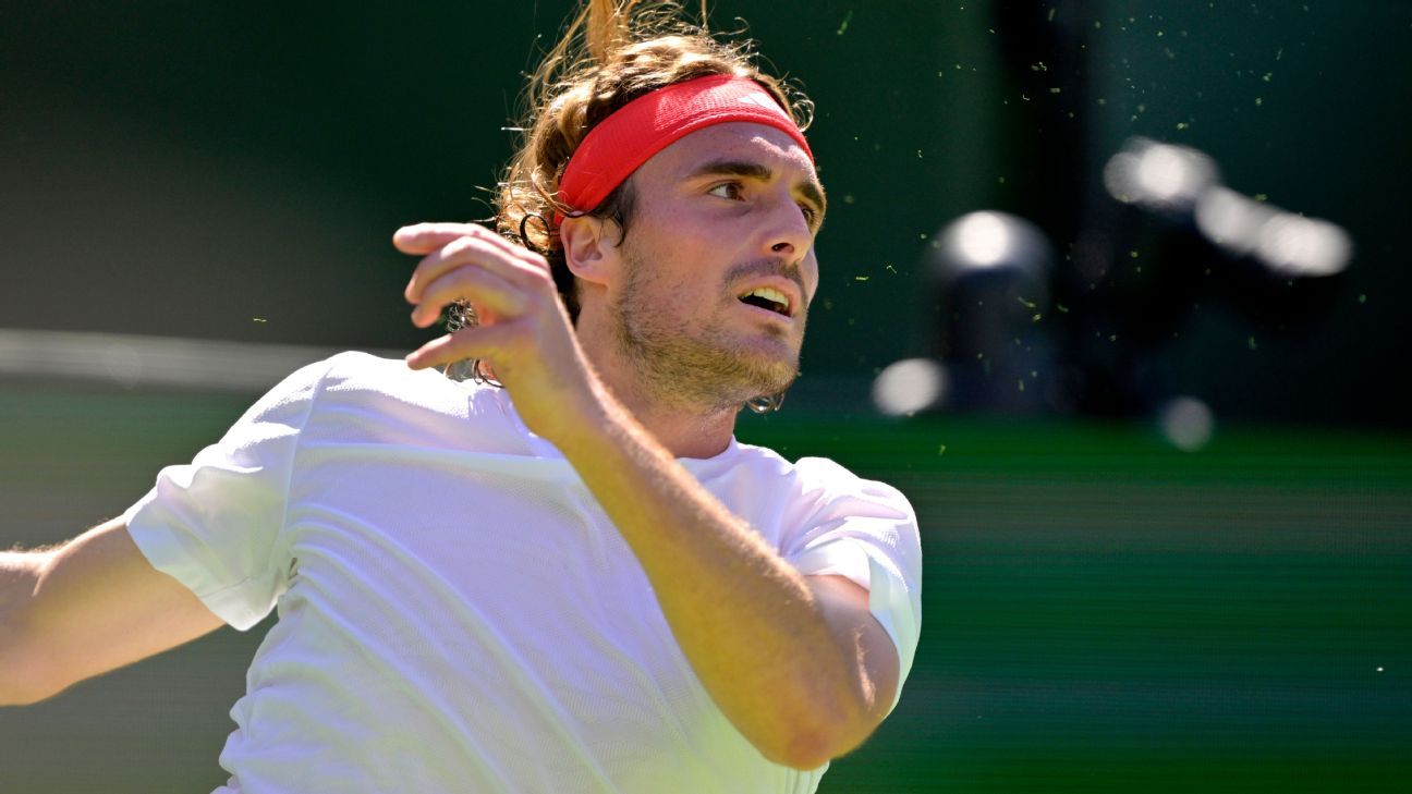 Tsitsipas wins with 'gladiator' approach; Tiafoe out