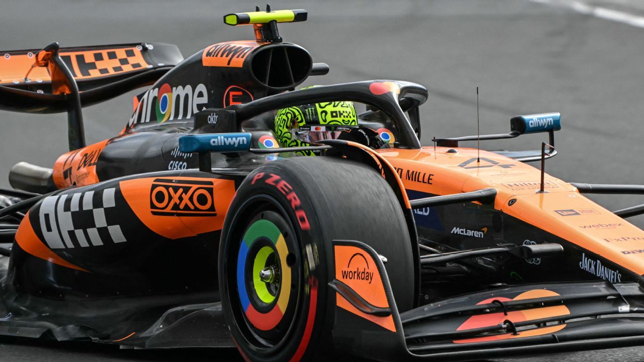 Norris leads McLaren one-two in Melbourne qualifying